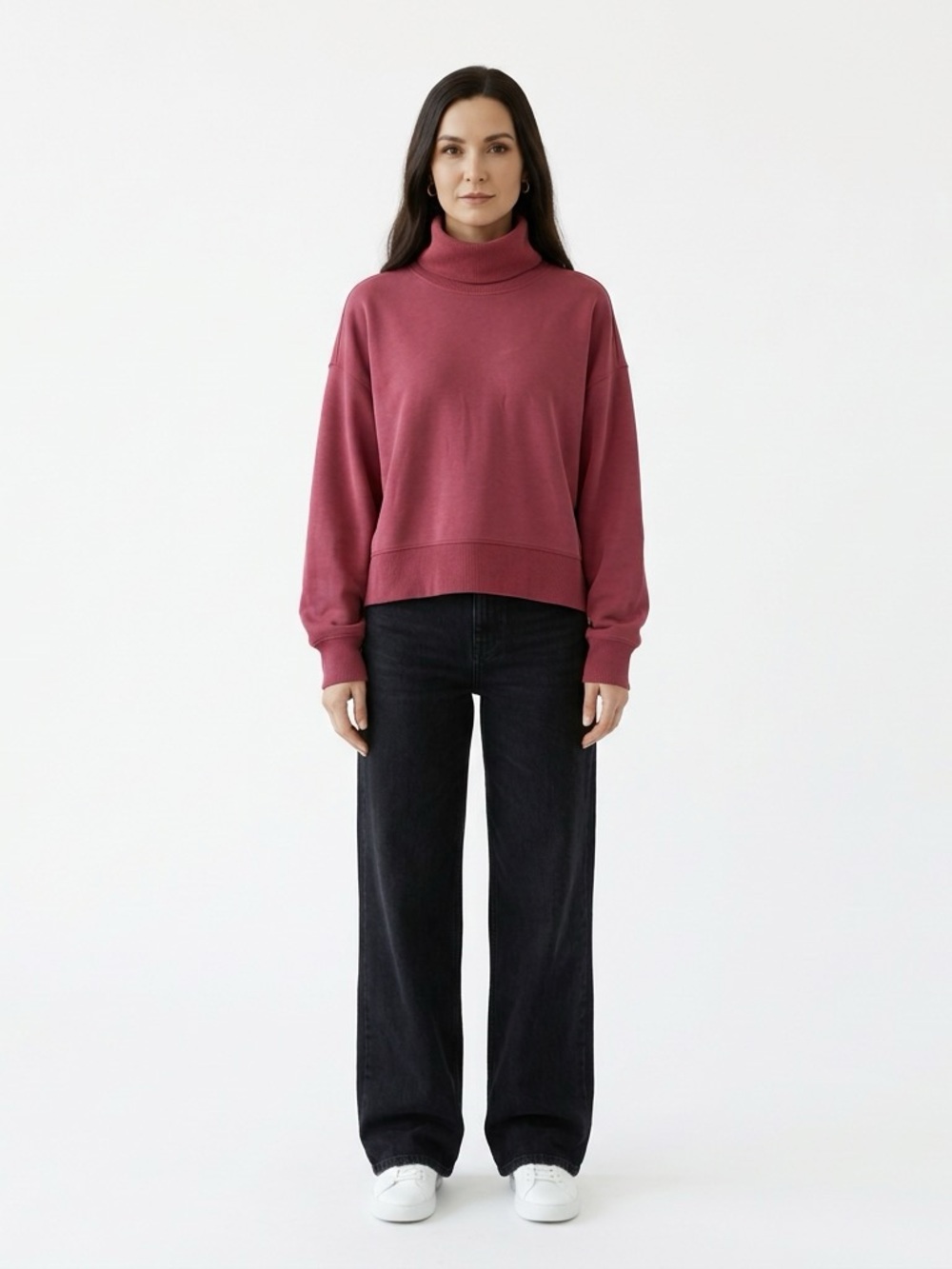 lululemon athletica Rose-Red Cowl Neck Pullover